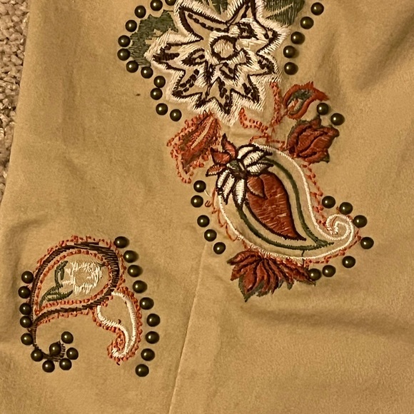 DG2 DIANE GILMAN Jeans Embroidered Embellished NWOT!! Size 12 - Picture 13 of 16